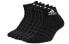 Фото #3 товара Носки спортивные Adidas DZ9363 черные, воздушные, короткие, комплект для пар