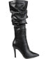 Фото #2 товара Women's Sarie Wide Calf Ruched Stiletto Boots