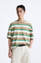 STRIPED JACQUARD T-SHIRT