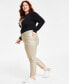ფოტო #3 პროდუქტის Plus Size Tribeca Foil High-Rise Denim Jeans