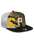 Фото #2 товара Men's Black Pittsburgh Pirates Court Sport 9Fifty Snapback Hat