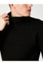 Фото #5 товара Свитер мужской Koton Базовый свитер с высоким воротником