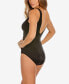 Illusionist Crossover Allover Slimming One-Piece Swimsuit