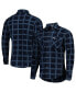 Фото #1 товара Men's Navy New England Patriots Industry Flannel Button-Up Shirt Jacket