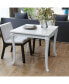 Фото #2 товара Dining Table 31.5"x31.5"x29.9" High Gloss White