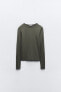 Long sleeve polyamide t-shirt