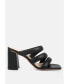 Фото #2 товара KYWE Womens Textured Heel Chunky Strap Sandals