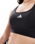 Фото #3 товара adidas Training Train Essentials mid support sports bra in black