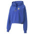 Фото #1 товара Puma Pivot Cropped Pullover Hoodie Womens Blue Casual Outerwear 53420207