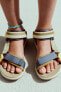 Technical sandals with hook-and-loop straps