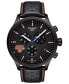 Men's Swiss Chronograph Chrono XL NBA New York Knicks Black Leather Strap Watch 45mm