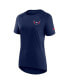 Фото #3 товара Women's Navy Washington Capitals Authentic Pro Rink Raglan Tech T-shirt
