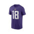 Men's Justin Jefferson Purple Minnesota Vikings Name and Number T-shirt