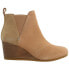 Фото #1 товара TOMS Kelsey Wedge Booties Womens Size 5 B Casual Boots 10015787