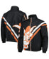 ფოტო #1 პროდუქტის Men's Black Texas Longhorns Exploded Logo Warm Up Full-zip Jacket