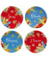 Фото #1 товара Blossom Set of 4 Canape Plates