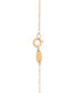 Фото #2 товара Heart Cut-Out Polished Bar 17" Pendant Necklace in 10k Gold