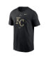 Фото #3 товара Men's Black Kansas City Royals Camo Logo T-shirt