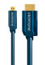 ClickTronic 3m Micro-HDMI Adapter - 3 m - HDMI Type D (Micro) - HDMI Type A (Standard) - 10.2 Gbit/s - Blue
