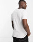 Brave Soul waffle stitch t-shirt in white