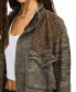 Women's Patchwork Camo Cropped Jacket