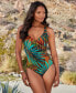 Фото #5 товара Women's Tamara Tigre Its A Wrap Underwire One-Piece Swimsuit