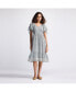 ფოტო #1 პროდუქტის Women's Puff Sleeve Midi Dress