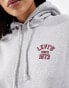 Levi's Salinas varsity football back logo relaxed fit hoodie in grey marl