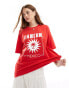 ASOS DESIGN oversized t-shirt with Mexico graphic in red Красный, XS - EU 32-34 - фото #2