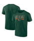 Men's Green Miami Hurricanes Big and Tall Team T-shirt