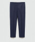 ფოტო #2 პროდუქტის Men's Stretch Fabric Slim-Fit Suit Pants