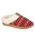 Фото #1 товара Women's Fairisle Knit Braelyn Hoodback Slippers