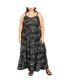 Plus Size Aylin Tier Animal Print Maxi Dress Blk leopard, 24 - фото #1