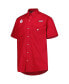 ფოტო #4 პროდუქტის Men's Crimson Oklahoma Sooners Bonehead Button-Up Shirt