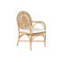 Chair DKD Home Decor White Natural 55 x 65 x 90 cm