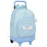 SAFTA Compact With Trolley Wheels Glowlab Swans Backpack