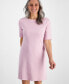 Фото #3 товара Petite Boat-Neck Knit Dress, Created for Macy's