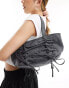 Фото #1 товара Weekday Bow small gathered bag in washed black