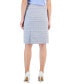 Фото #2 товара Women's Seamed Knee-Length Pencil Tweed Skirt