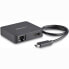 Фото #2 товара StarTech.com USB C Multiport Adapter - Portable USB-C Mini Dock 4K HDMI Video - Gigabit Ethernet - USB 3.0 Hub (1x USB-A 1x USB-C) - USB Type-C Multiport Adapter - Thunderbolt 3 Compatible - Wired - USB 3.2 Gen 1 (3.1 Gen 1) Type-C - 10,100,1000 Mbit/s - 10BASE-T - 10