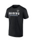 ფოტო #4 პროდუქტის Men's Black and Heathered Gray Las Vegas Raiders Parent T-shirt Combo Pack
