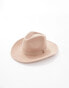 ASOS DESIGN felt cowboy hat in camel