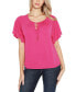 ფოტო #1 პროდუქტის Women's Embellished Flutter Sleeve Knit Top