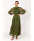 ფოტო #1 პროდუქტის Women's Julip Sheer Long Sleeve Maxi Dress