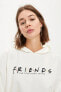 Friends Lisanslı Regular Fit Bisiklet Yaka Uzun Kollu Sweatshirt