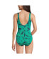 Women's Long Chlorine Resistant High Leg Soft Cup Tugless Sporty One Piece Swimsuit