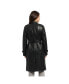 Women's Faux Leather Trench Coat