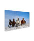 Фото #2 товара Libby Zhang 'Mongolia Horses' Canvas Art - 19" x 12" x 2"