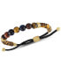 Браслет Esquire Tiger's Eye Bead Bolo Серебристый, 8 1/2 inches - фото #2