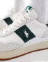 Polo Ralph Lauren Train '89 trainer in white and green